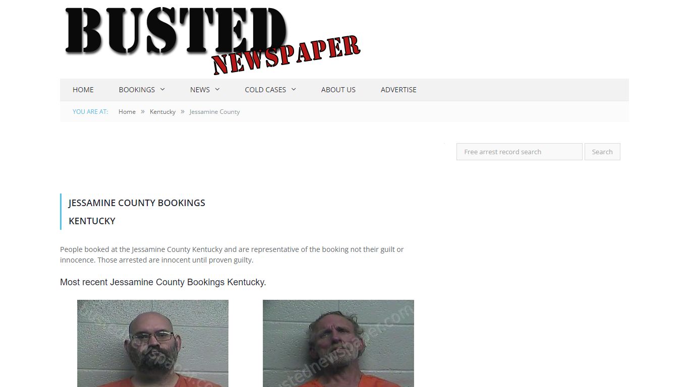 Jessamine County, KY Mugshots - BUSTEDNEWSPAPER.COM